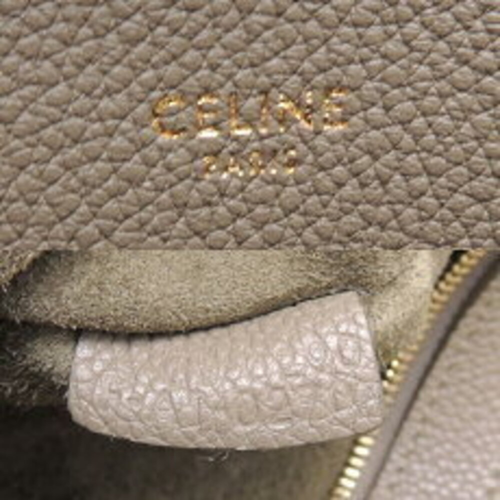 Celine Cabas Phantom Shoulder Bag Taupe Calfskin - Picture 8 of 9